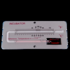 Broedthermometer op paneel in graden Celsius en Fahrenheit